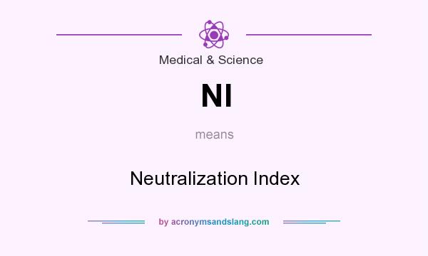 What does NI mean? It stands for Neutralization Index