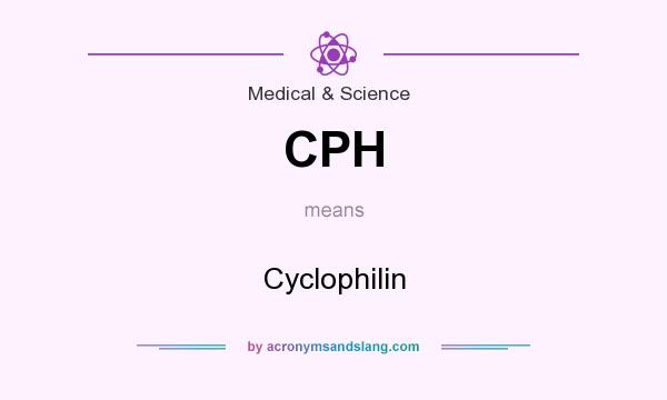 What does CPH mean? It stands for Cyclophilin