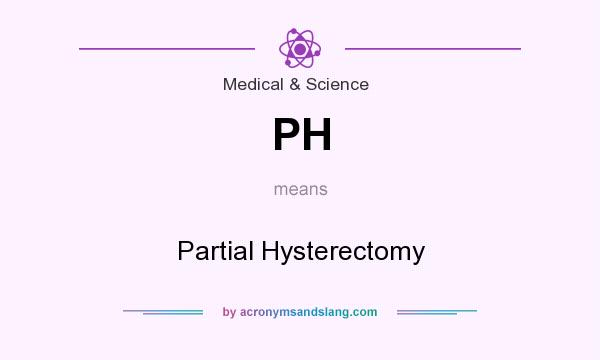 What does PH mean? It stands for Partial Hysterectomy