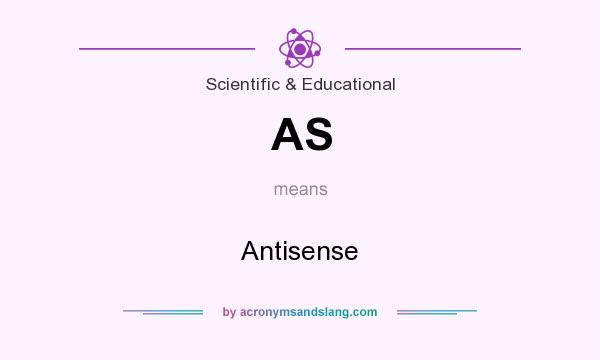 What does AS mean? It stands for Antisense