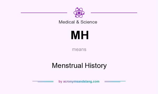 What does MH mean? It stands for Menstrual History