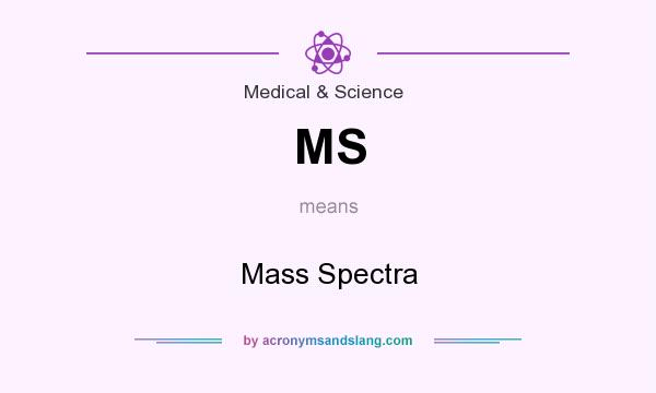 What does MS mean? It stands for Mass Spectra