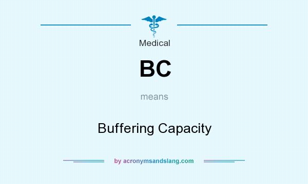 What does BC mean? It stands for Buffering Capacity