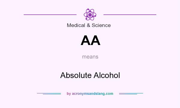 What does AA mean? It stands for Absolute Alcohol