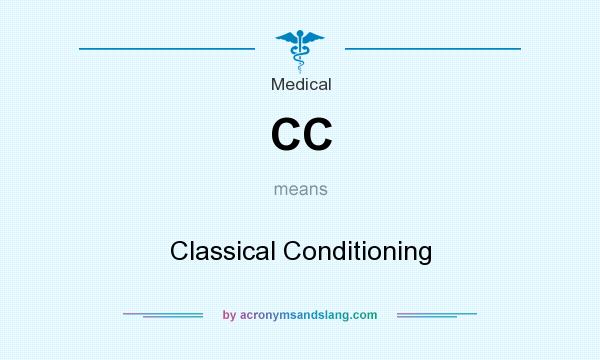 What does CC mean? It stands for Classical Conditioning