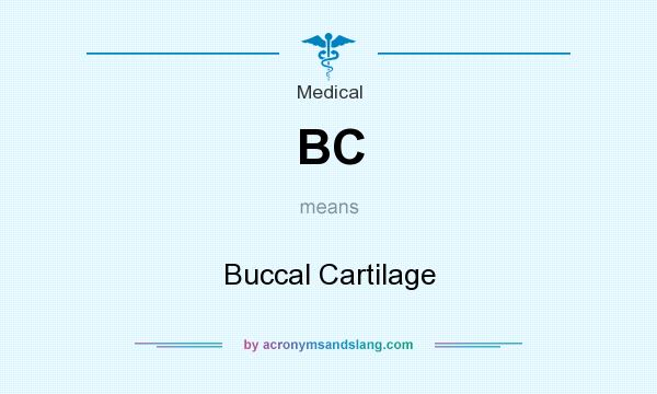 What does BC mean? It stands for Buccal Cartilage
