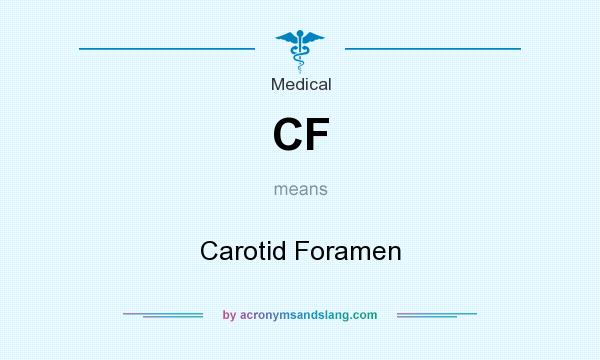 What does CF mean? It stands for Carotid Foramen