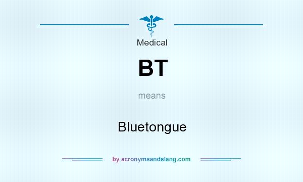 What does BT mean? It stands for Bluetongue