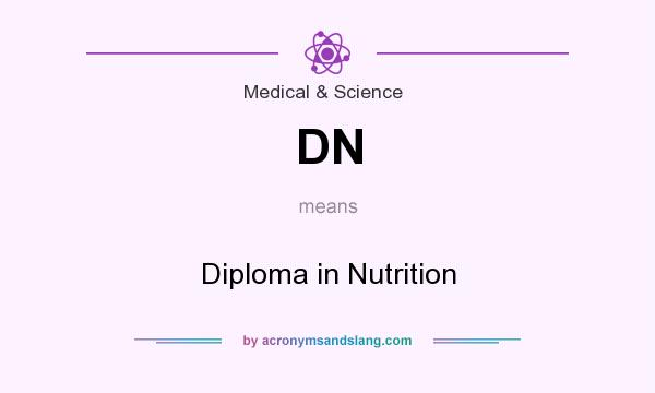 What does DN mean? It stands for Diploma in Nutrition