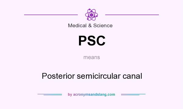 What does PSC mean? It stands for Posterior semicircular canal