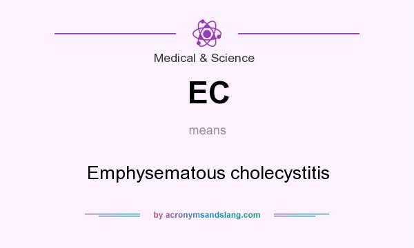 What does EC mean? It stands for Emphysematous cholecystitis