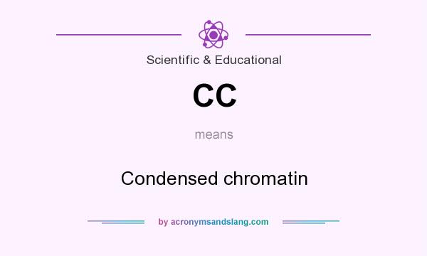What does CC mean? It stands for Condensed chromatin