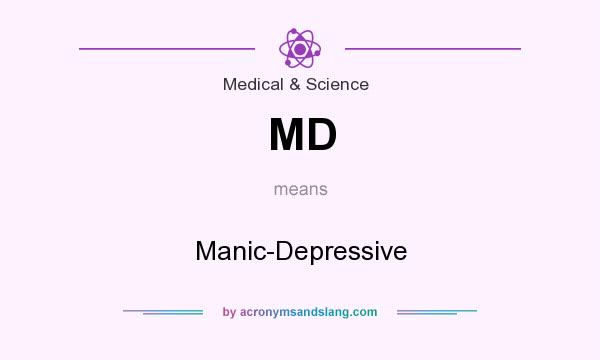 What does MD mean? It stands for Manic-Depressive