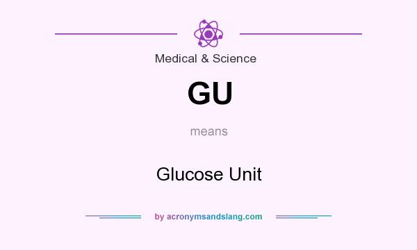 What does GU mean? It stands for Glucose Unit