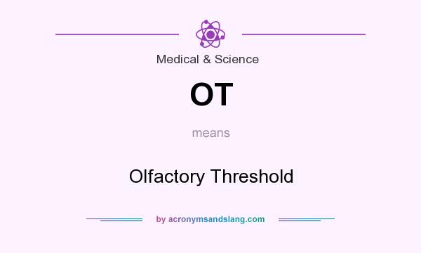 What does OT mean? It stands for Olfactory Threshold