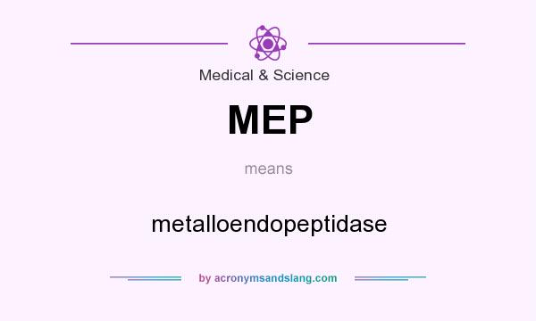 What does MEP mean? It stands for metalloendopeptidase