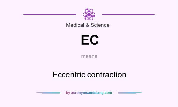 What does EC mean? It stands for Eccentric contraction
