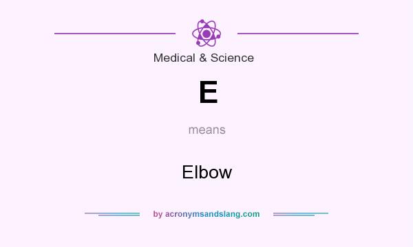 What does E mean? It stands for Elbow