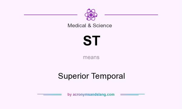 What does ST mean? It stands for Superior Temporal
