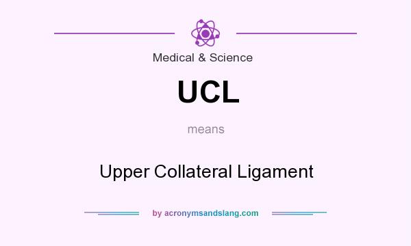 What does UCL mean? It stands for Upper Collateral Ligament