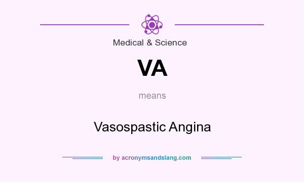 What does VA mean? It stands for Vasospastic Angina
