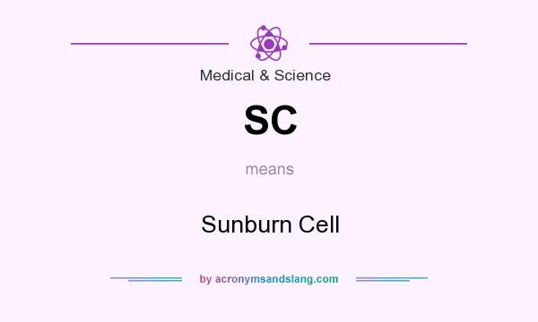 What does SC mean? It stands for Sunburn Cell