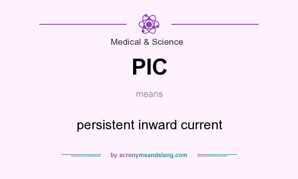 What does PIC mean? It stands for persistent inward current
