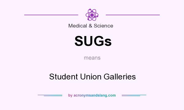 What does SUGs mean? It stands for Student Union Galleries