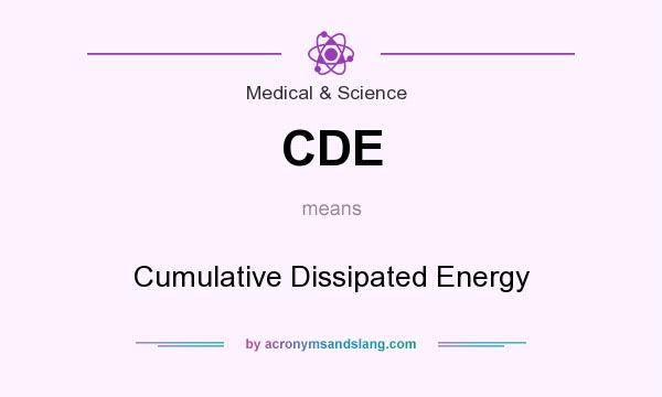 What does CDE mean? It stands for Cumulative Dissipated Energy