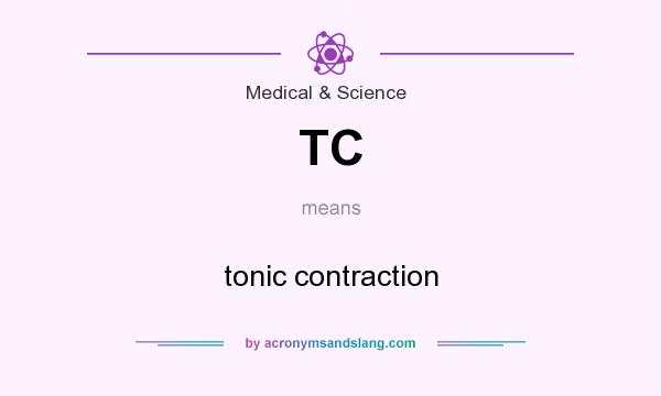 What does TC mean? It stands for tonic contraction