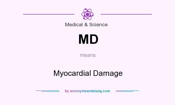 What does MD mean? It stands for Myocardial Damage
