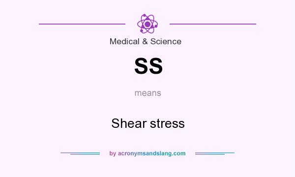 What does SS mean? It stands for Shear stress