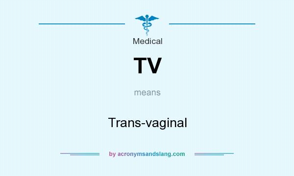 What does TV mean? It stands for Trans-vaginal