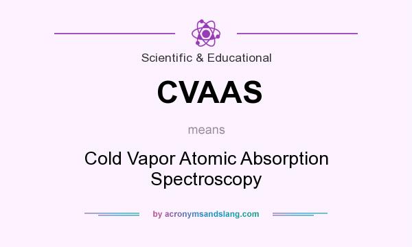 What does CVAAS mean? It stands for Cold Vapor Atomic Absorption Spectroscopy
