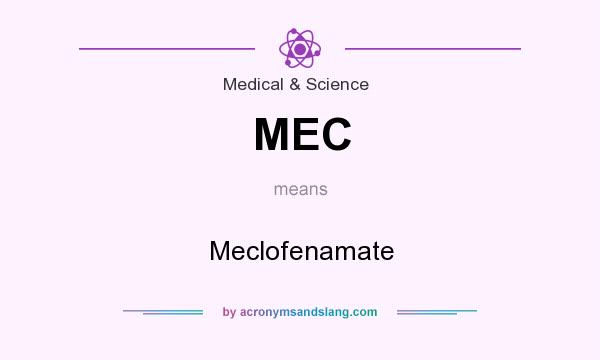 What does MEC mean? It stands for Meclofenamate