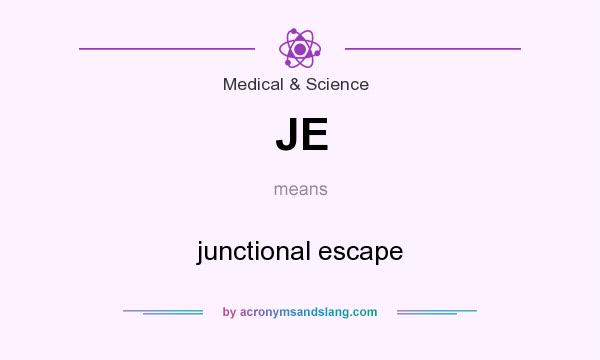 What does JE mean? It stands for junctional escape