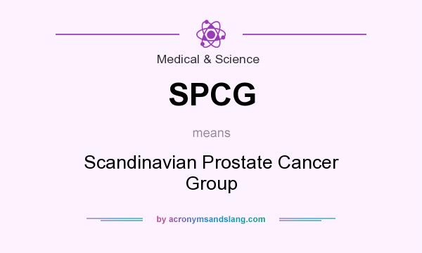 What does SPCG mean? It stands for Scandinavian Prostate Cancer Group