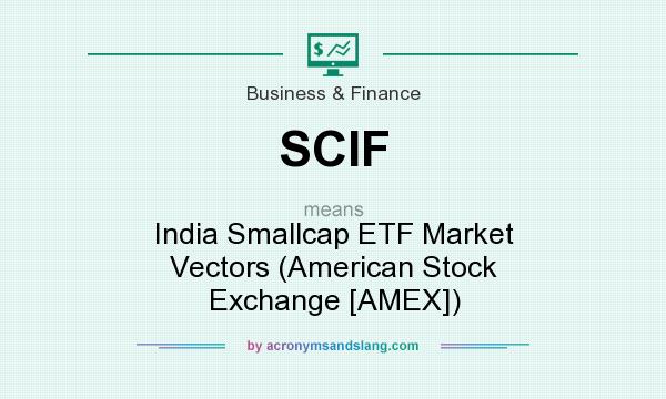 What does SCIF mean? It stands for India Smallcap ETF Market Vectors (American Stock Exchange [AMEX])