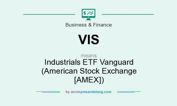What does VIS mean? It stands for Industrials ETF Vanguard (American Stock Exchange [AMEX])