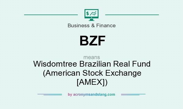 What does BZF mean? It stands for Wisdomtree Brazilian Real Fund (American Stock Exchange [AMEX])
