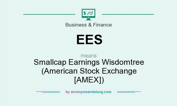 What does EES mean? It stands for Smallcap Earnings Wisdomtree (American Stock Exchange [AMEX])