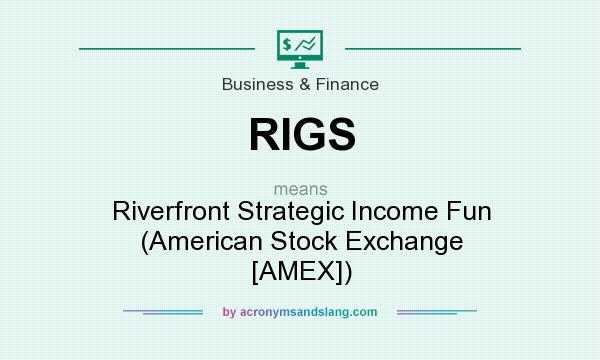 What does RIGS mean? It stands for Riverfront Strategic Income Fun (American Stock Exchange [AMEX])