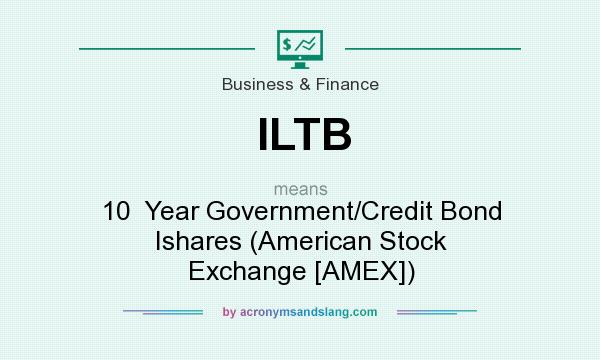 What does ILTB mean? It stands for 10  Year Government/Credit Bond Ishares (American Stock Exchange [AMEX])