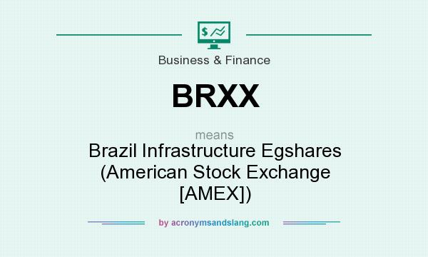 What does BRXX mean? It stands for Brazil Infrastructure Egshares (American Stock Exchange [AMEX])