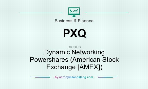 What does PXQ mean? It stands for Dynamic Networking Powershares (American Stock Exchange [AMEX])