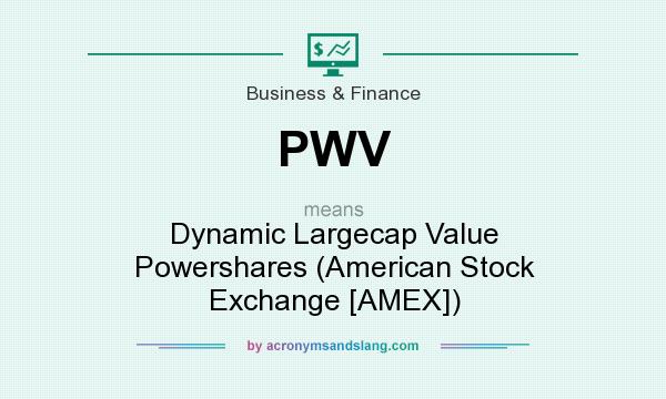 What does PWV mean? It stands for Dynamic Largecap Value Powershares (American Stock Exchange [AMEX])