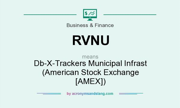 What does RVNU mean? It stands for Db-X-Trackers Municipal Infrast (American Stock Exchange [AMEX])
