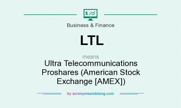 What does LTL mean? It stands for Ultra Telecommunications Proshares (American Stock Exchange [AMEX])