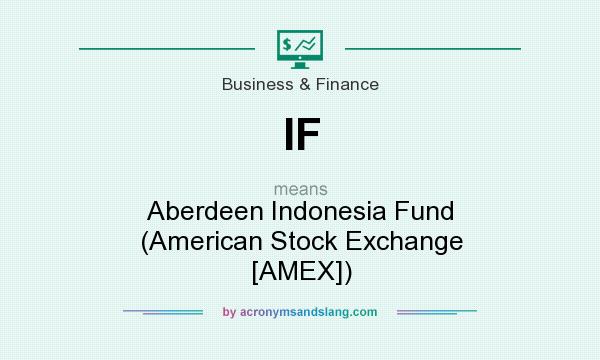 What does IF mean? It stands for Aberdeen Indonesia Fund (American Stock Exchange [AMEX])