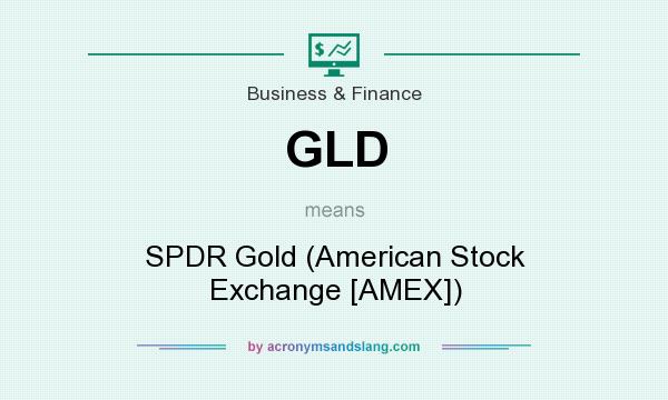 What does GLD mean? It stands for SPDR Gold (American Stock Exchange [AMEX])